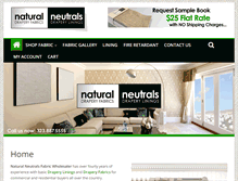 Tablet Screenshot of naturalneutrals.com